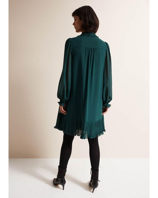 Phase Eight Green April Swing Mini Dress