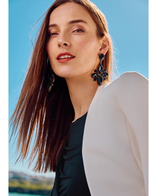 Phase Eight Natural Stone Statement Drop Earrings