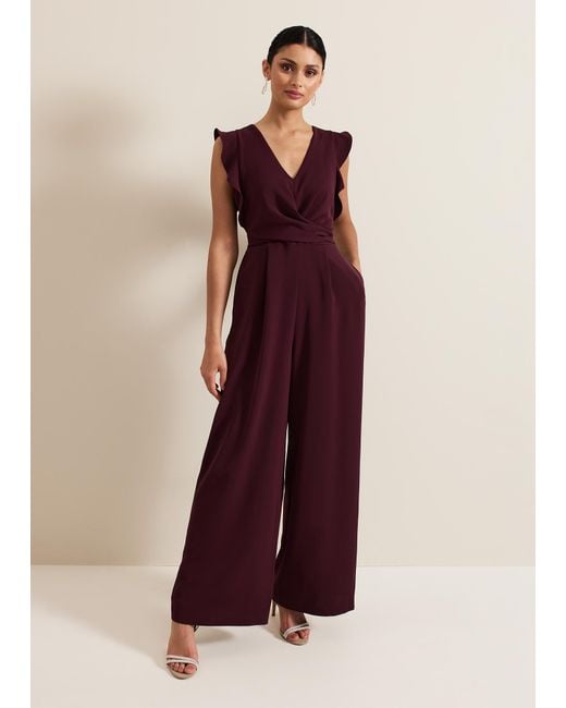 Phase Eight Red Petite Ayla Jumpsuit