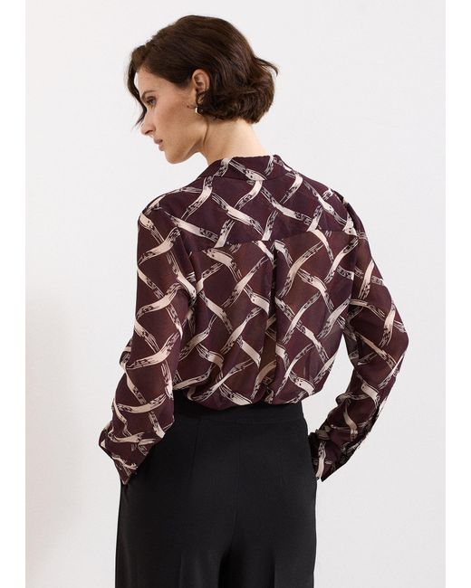 Phase Eight Red Cora Check Print Shirt