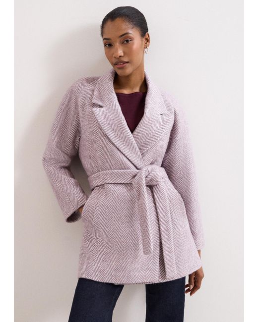 Phase Eight Pink Niamh Wrap Coat