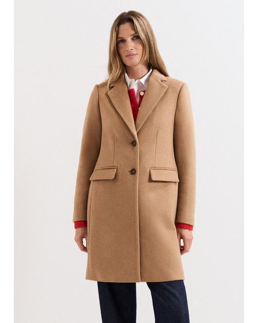 Phase Eight Natural Petite Lydia Wool Coat