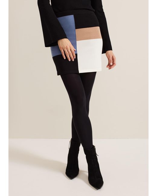 Phase Eight Black 's Kamila Colourblock Skirt