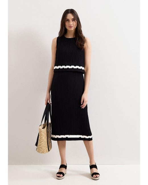 Phase Eight Black Claire Double Layer Dress