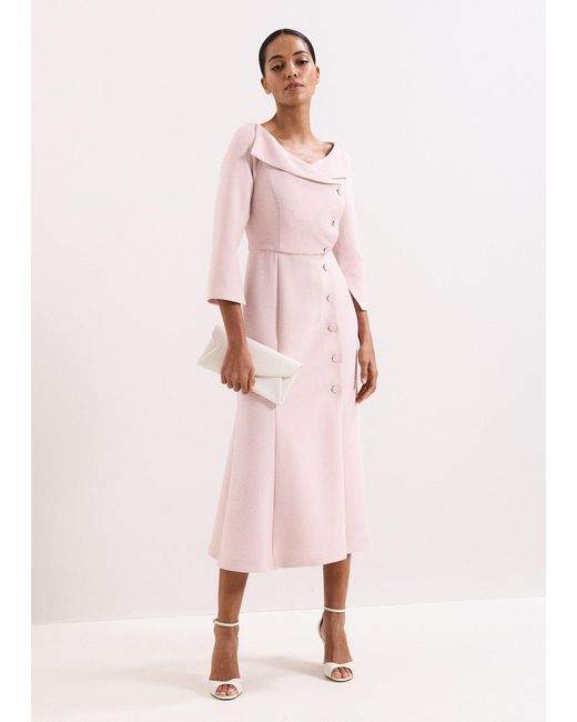 Phase Eight Pink Petite Sienna Tux Dress