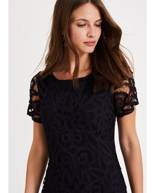 phase eight angela lace dress green