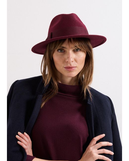 Phase Eight Red Felt Trilby