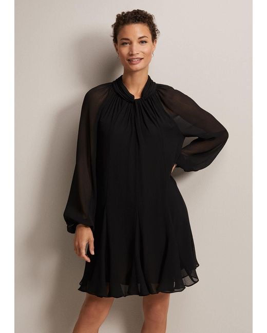 Phase Eight 's Romanna Black Swing Mini Dress