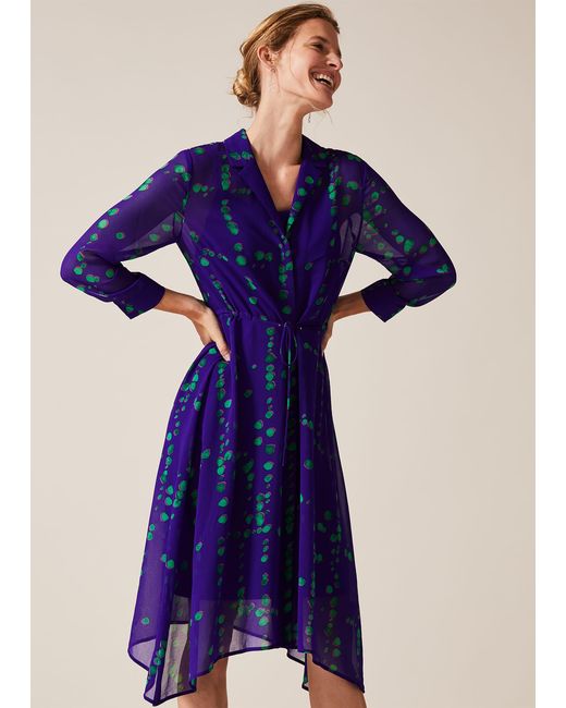 Phase Eight Purple Bailey Print Dress