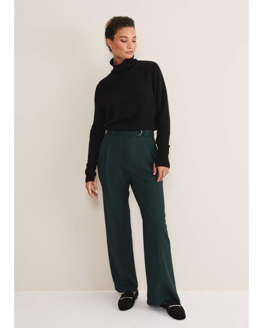Phase Eight Multicolor Catira Crepe Wide Leg Trousers