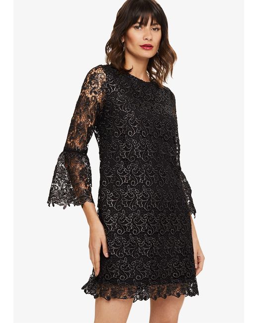 Phase Eight Black Tiana Lace Dress