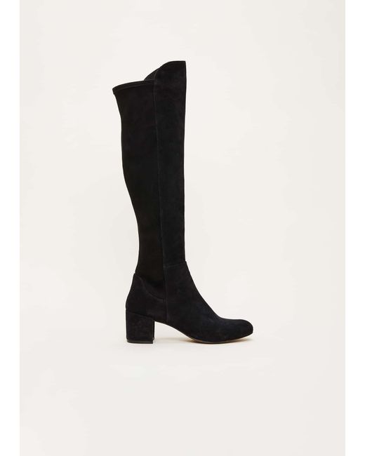 Phase Eight Black Milly Knee High Boots