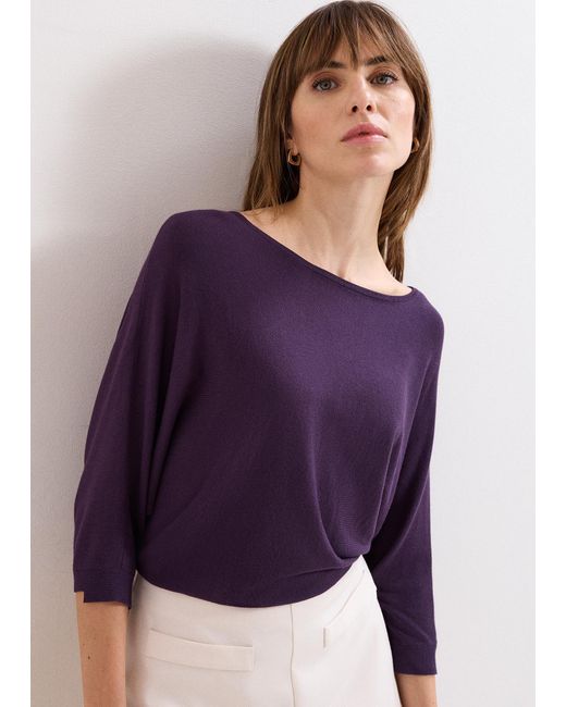 Phase Eight Purple Cristine Knit Jumper