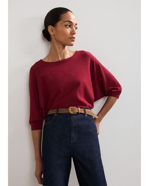 Phase Eight Red Cristine Knit Top