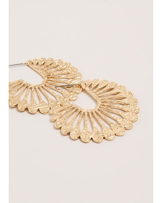 Phase Eight Natural Sunray Hoop Earrings