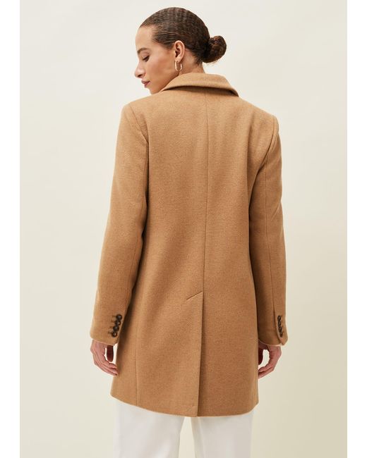 Phase Eight Brown Lydia Wool Coat