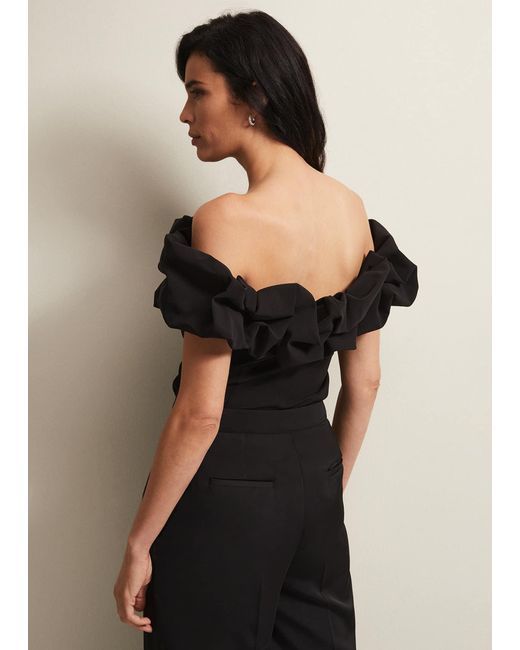 Phase Eight Black 's Mallorary Off The Shoulder Top