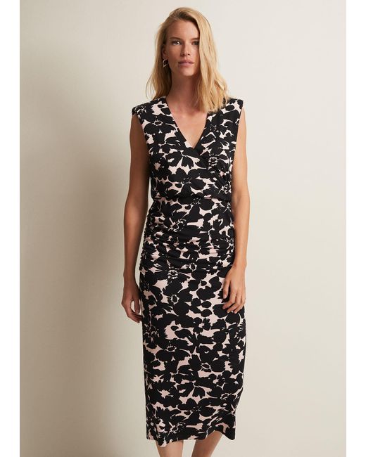 Phase Eight Natural 's Taylor Floral Jersey Midi Dress
