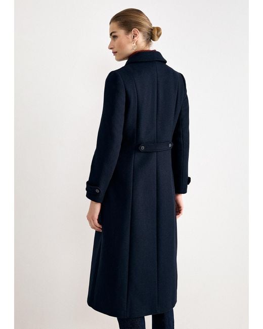 Phase Eight Black Aurelie Maxi Wool Coat