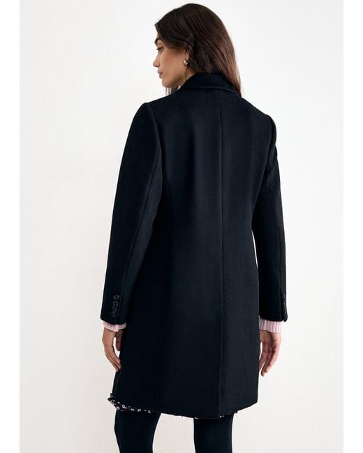 Phase Eight Blue Lydia Wool Coat