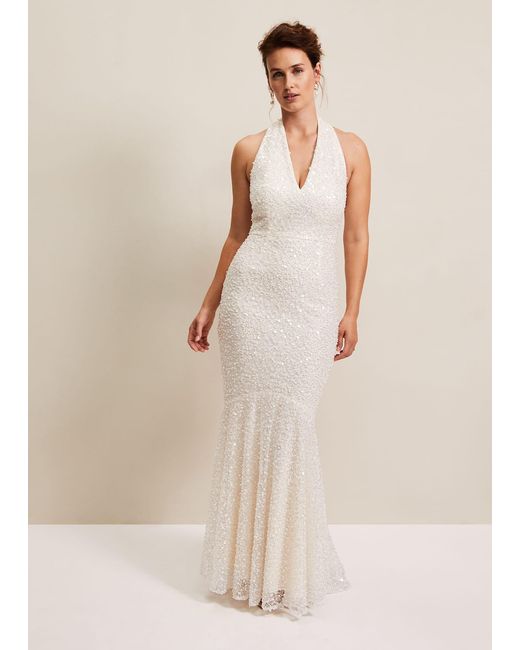 Phase Eight Natural Guinevere Embellished Bridal Dress
