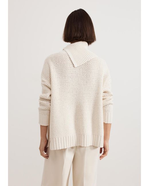 Phase Eight Natural Jean Textured Cotton Jumper