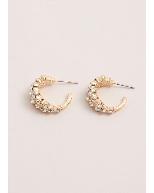 Phase Eight Natural Stone Double Hoop Earrings