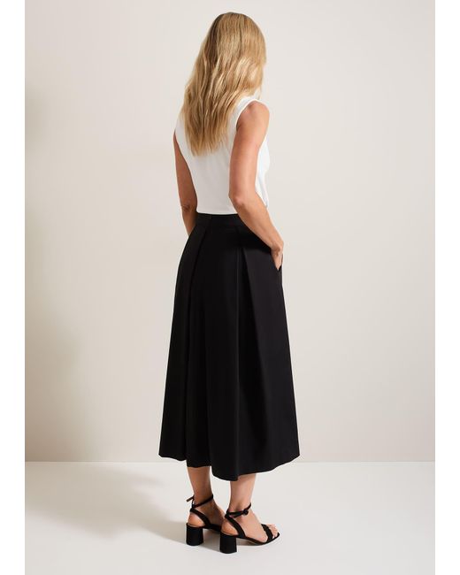 Phase Eight Natural Trinity Pleated Skirt
