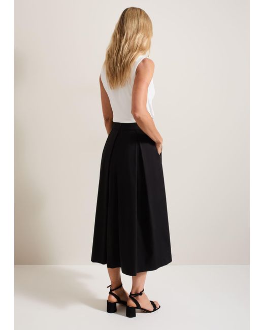 Phase Eight Natural Trinity Pleated Skirt