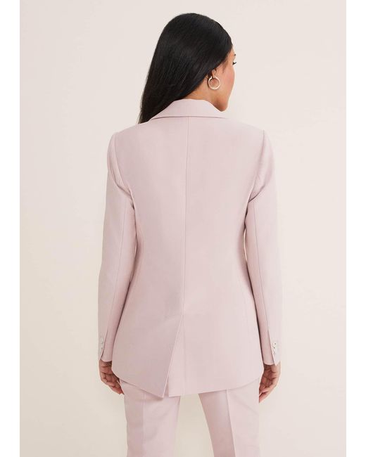 Phase Eight Pink 's Julissa Sleeveless Ruffle Wrap Midi Dress