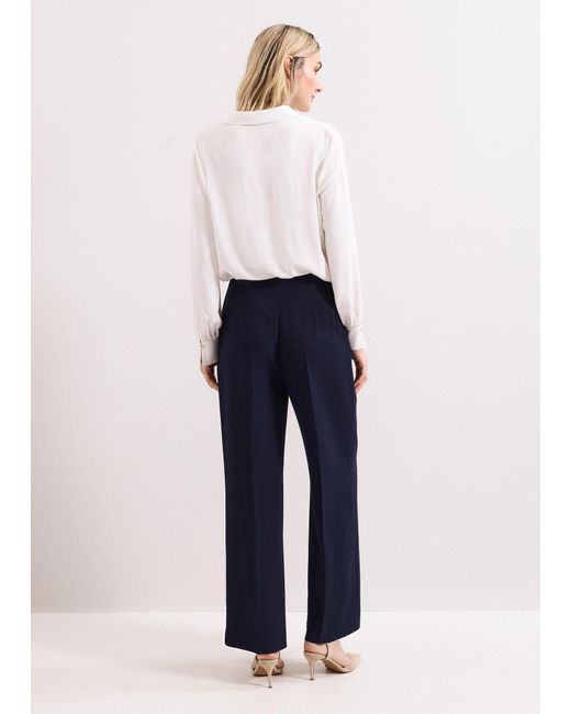Phase Eight Blue Aubrie Straight Leg Trouser