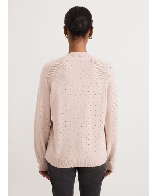 Phase Eight Natural Tala Hotfix Knit Jumper