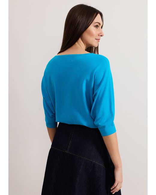 Phase Eight Blue Cristine Knit Jumper