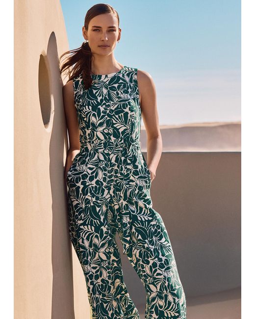 Phase Eight Blue Marta Printed Jumpsuit