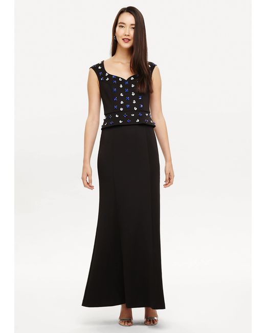 Phase Eight Black Louise Embellished Dress