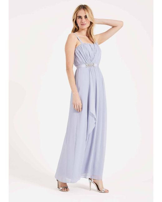 Phase Eight Synthetic Ilenia Drape Front Dress In Blue Lyst