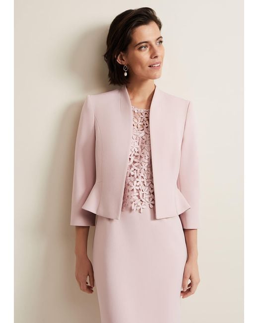 Phase Eight Pink 's Daisy Peplum Jacket