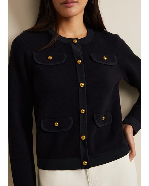 Phase Eight Black 's Libby Knitted Jacket