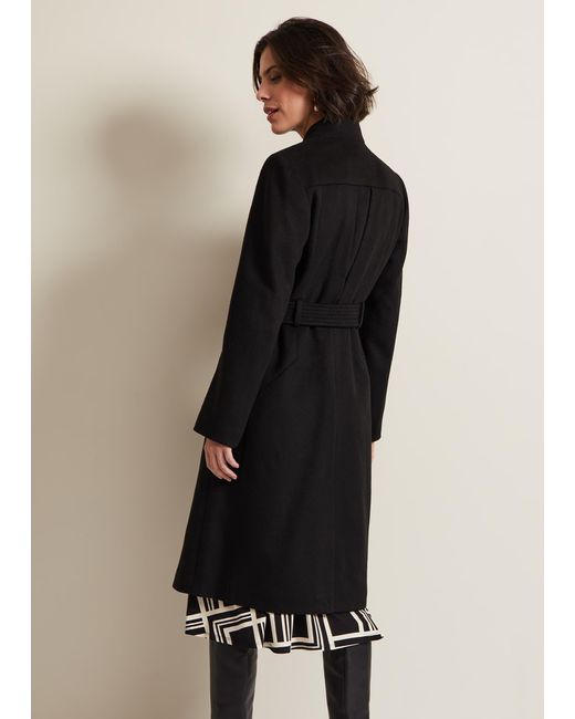 Phase Eight Black Susanna Wool Coat