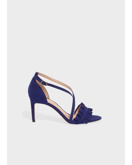 Phase Eight Blue Romy Ruffle Sandals