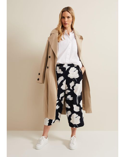 Phase Eight Natural 's Noelle Floral Print Culotte