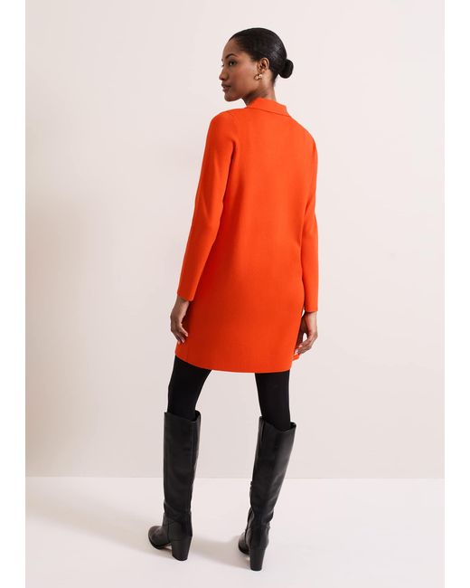 Phase Eight Red 's Marilyn Puff Sleeve Midi Dress