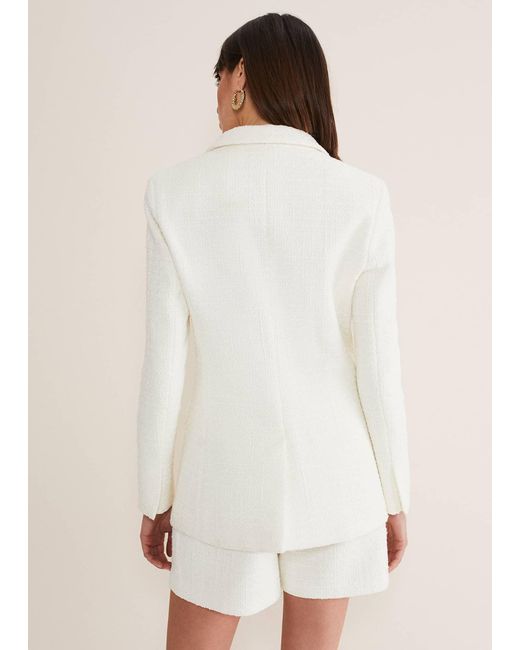 Phase Eight Natural 's Auden Boucle Blazer Co-ord