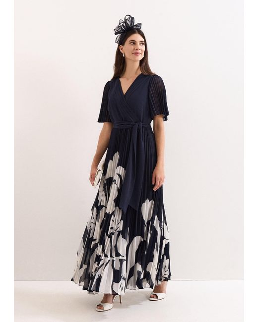 Phase Eight White Abigail Textured Wrap Dress