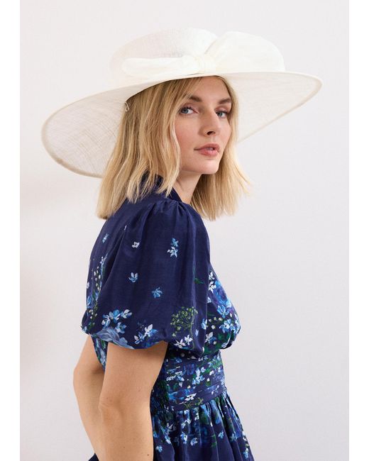Phase Eight Blue Bow Detail Hat