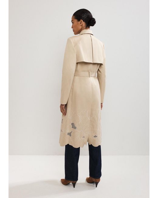 Phase Eight Natural Elm Cutwork Trench