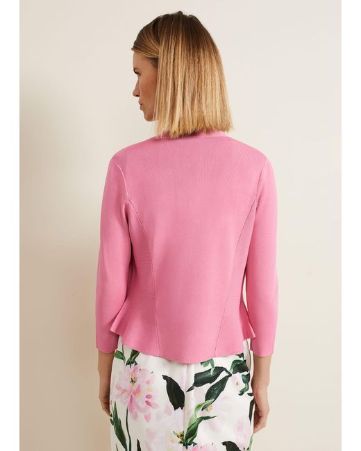 Phase Eight Pink Salma Flared Hem Jacket