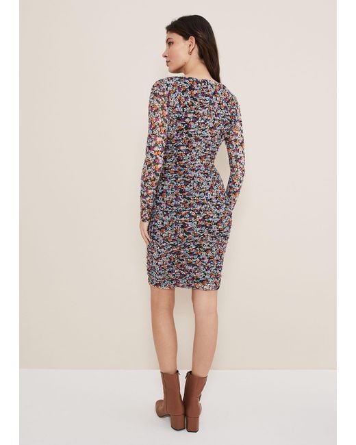 Phase Eight Multicolor Serena Jersey Floral Midi Dress
