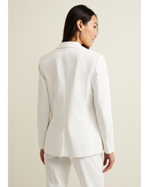 Phase Eight Natural Ulrica Petite Fitted Suit Jacket