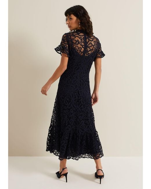 Phase Eight Blue Lula Lace Dress